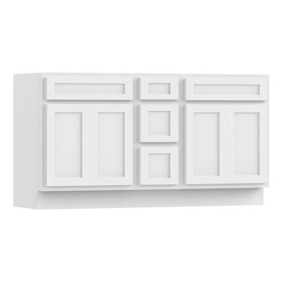 60'' Double Bathroom Vanity Base Only