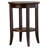 Round Solid Wood Side Table inChocolate Oak