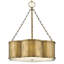 Lustre tambour 3 lumières Chance avec lentille gravée Chance-55175270