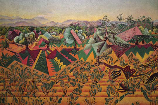 «Vines and Olive Tree Tarragona», impression, H 24 po x l 36 po x P 1,5 po