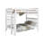 Treva Solid Wood Standard Bunk Beds Full over Full, 4 Step Ladder, White-1261787546-1234733488
