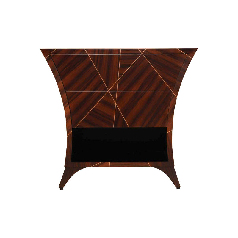 McKenly 72cm W Solid Wood Bedside Table