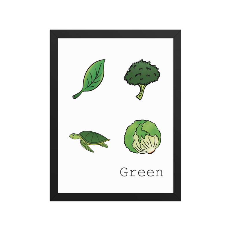 Vert | Affiche encadrée