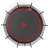 12FT Trampoline Pumpkin- Black Red