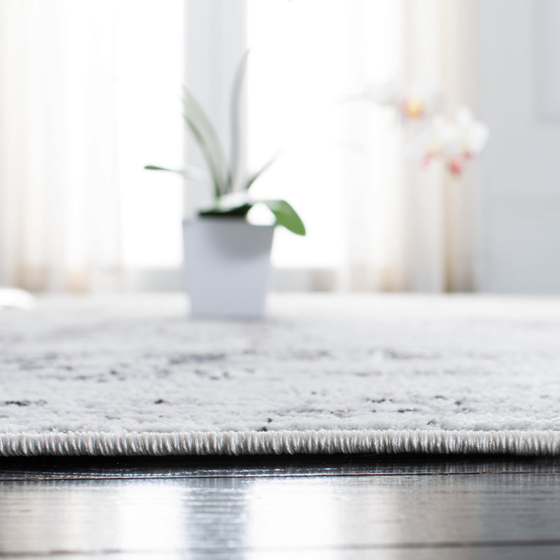 Marble Area Rug, Round 91cm
