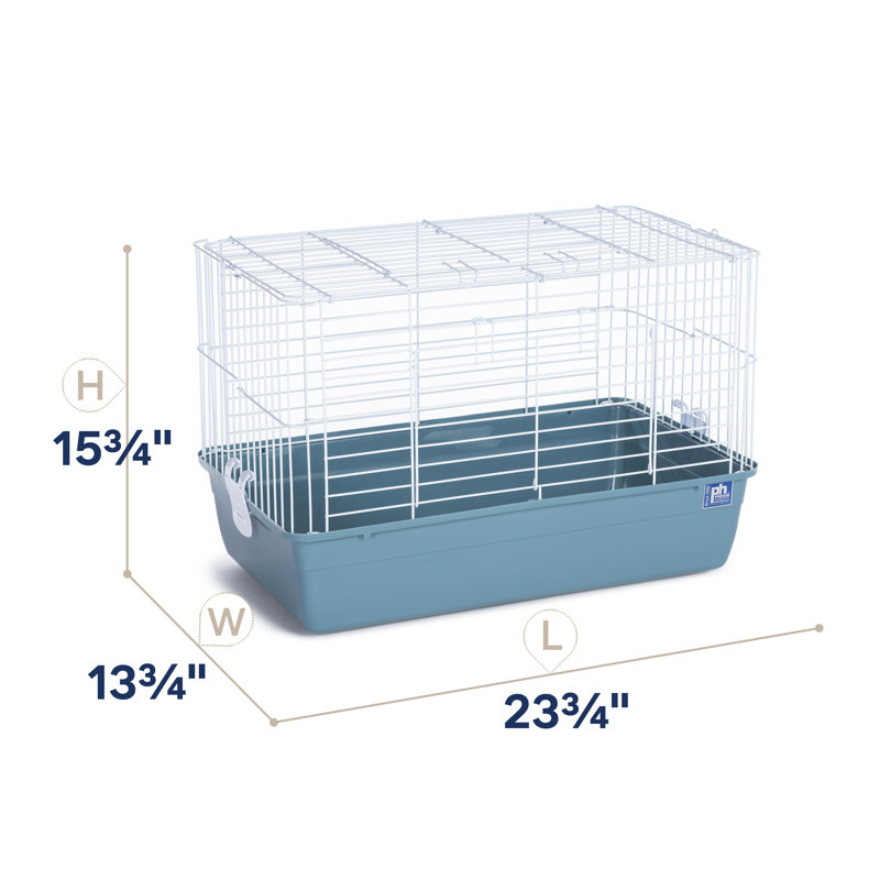 Cage pour petits animaux Niehaus, H 15,5 po x l 13,75 po x L 23,75 po, Bleu glacier