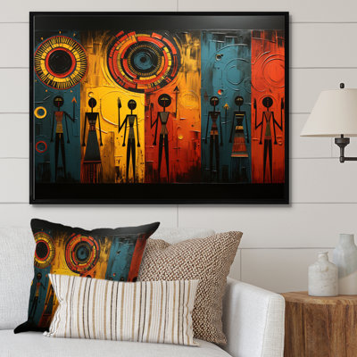 Khoary African Tribal Rhythms VII - Art mural tribal africain pour le salon
