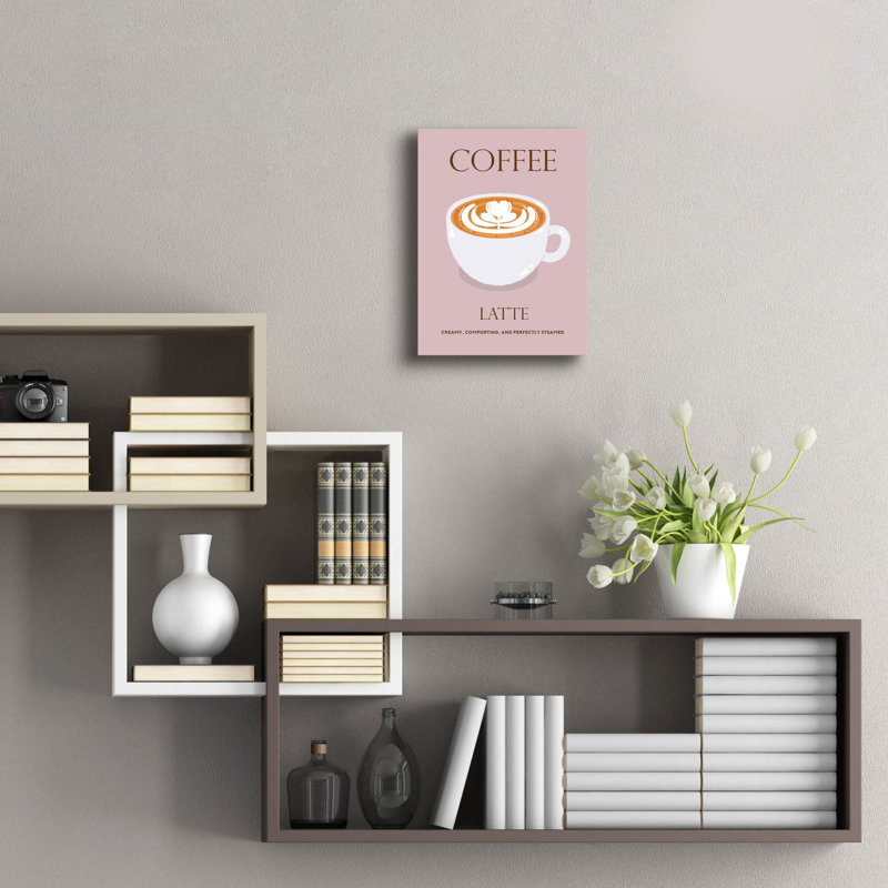  Art mural en verre acrylique «Latte» par Arctic Frame, 12 po x 16 po