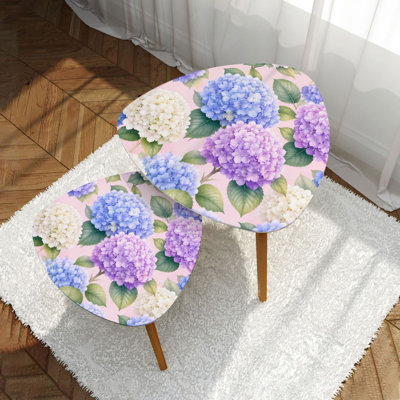 Ensemble de 2 tables basses gigognes Triangle