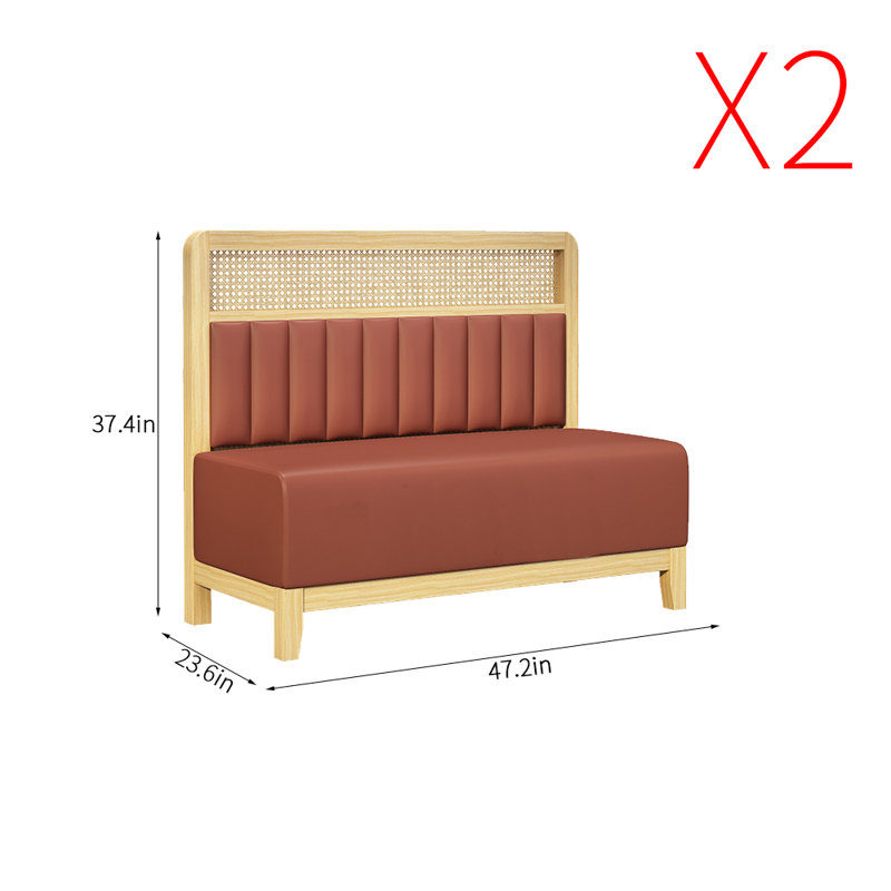 Banc rembourré simple et élégant