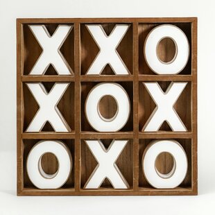 Magnetic Tic Tac Toe Wall-Mount Game, Game Room Decor,Kids&Adults Indoor  Party Game,Modern Wall Decals for Kids Room,Playroom