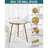 End Table For Any Room - Round Side Tables For Small Spaces - Top With 3 Legged-1930941716