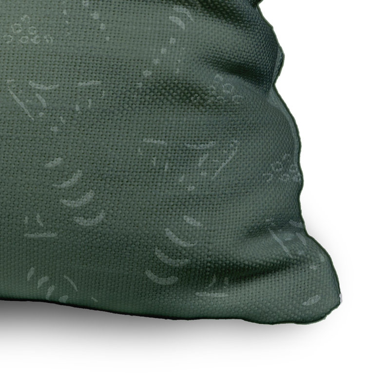 Housse de coussin rectangulaire d’extérieur/insert, 20 po X 20 po, Vert