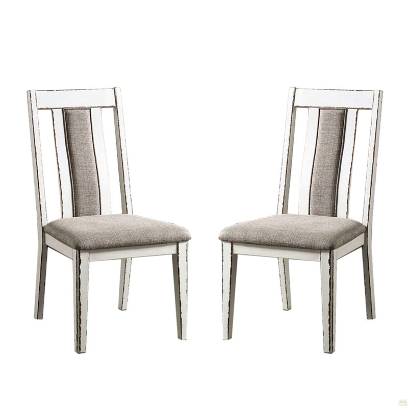 Ensemble de 2 chaises d'appoint rembourrées