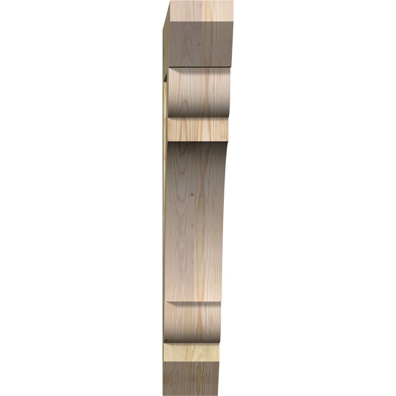 H 6 po x l 40 po x Support en bois / corbeau, Sapin de Douglas, H 40 po x l 6 po x P 36 po