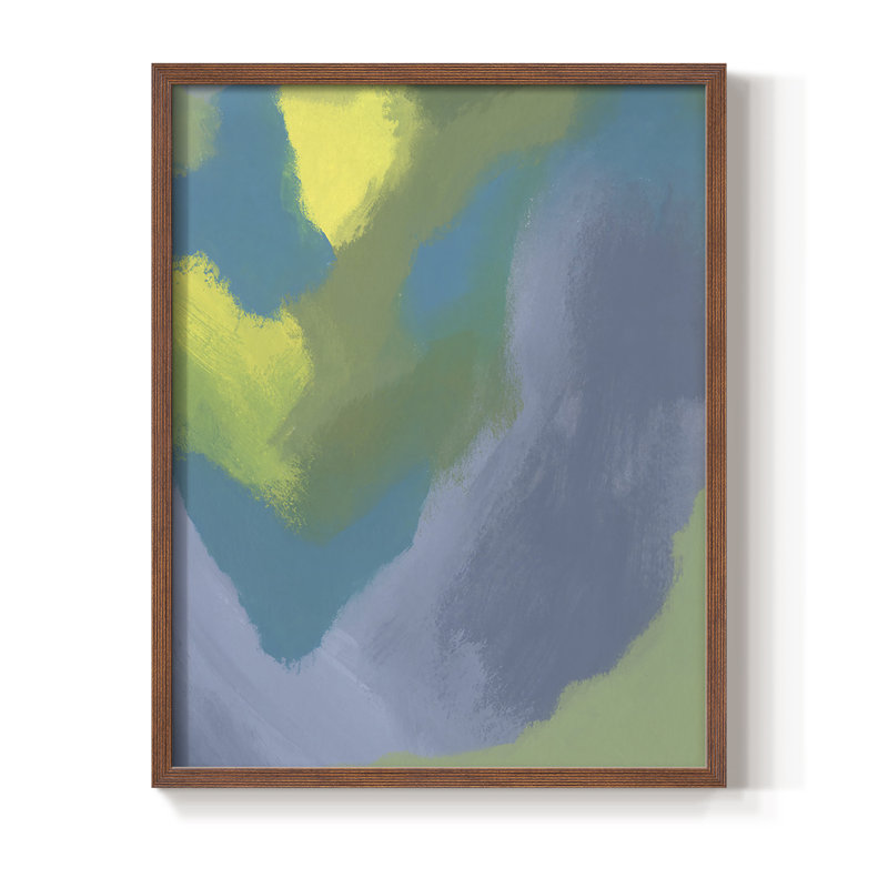 "Lost in Memories II", reproduction encadrée - bois massif, Brun, H 14 po x l 11 po