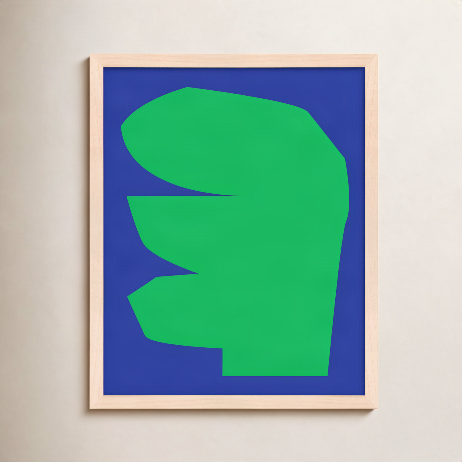 Reynard "Process 1" Print by Michael Kempen, 24" W x 30" H, Yellow Framed