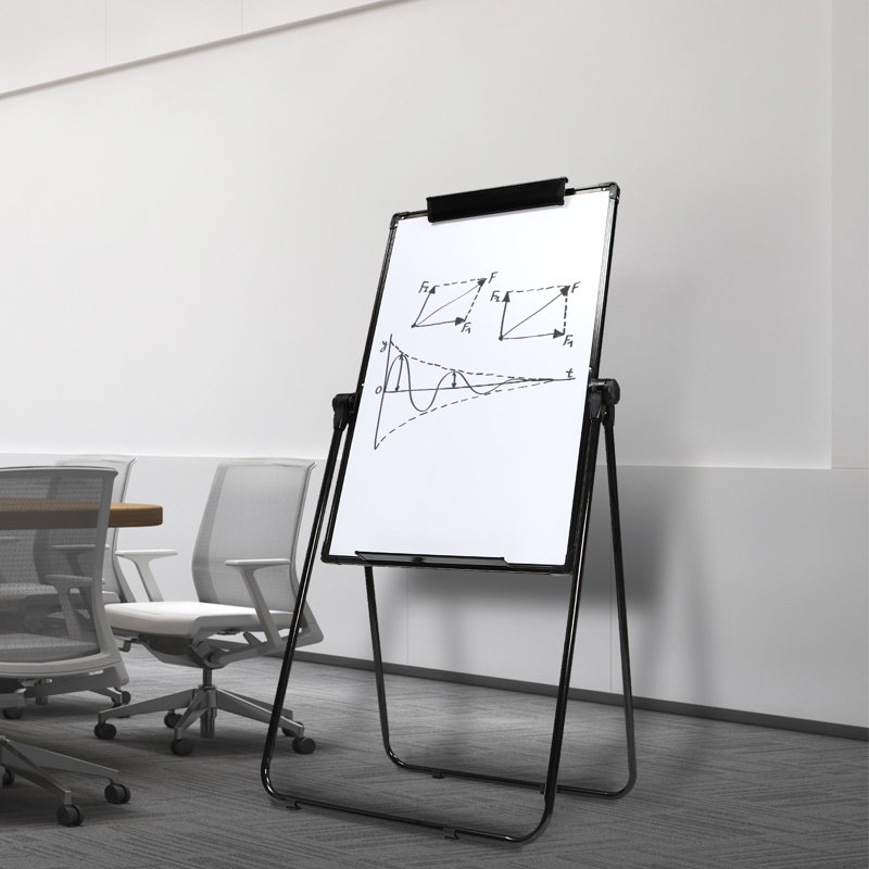 28" x 40" Foldable Double Sided Adjustable White Board
