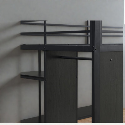 Lits avec rangement peu encombrants, bureau en mezzanine en panneau de fibres à densité moyenne et dortoir moderne