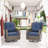 Nieo 2-Piece Swivel Patio Chairs with Cushions-93645486