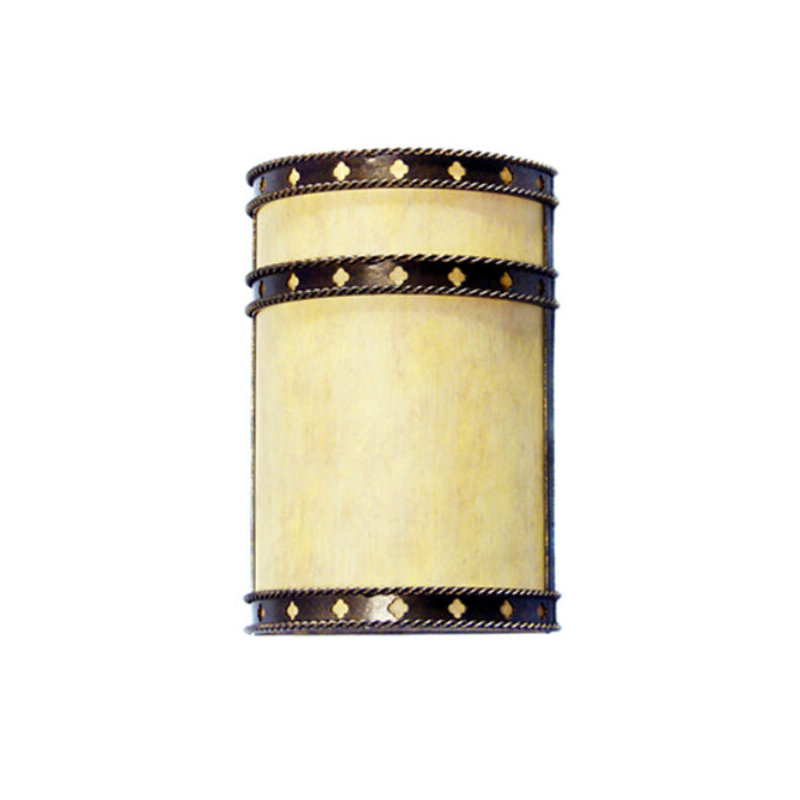 Stanza Flush Mounted Sconce, Gilded Tobacco, Earth Marble