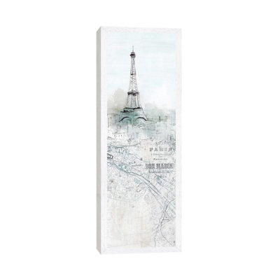 Soir De Paris I 1 Piece Panoramic Wall Art on Canvas