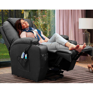 Power Lift Recliner With Extended Footrest
