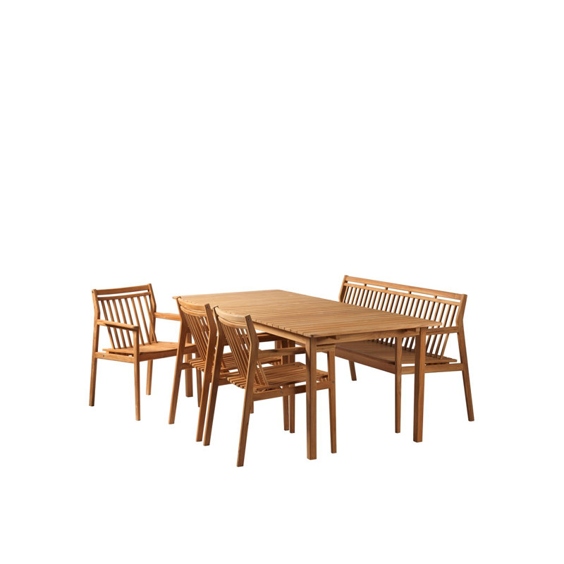 Sammen Outdoor Teak Bench