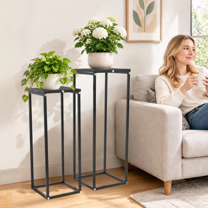 2 Piece Metal Plant Stand