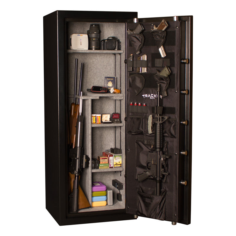 Tracker Safe M12, 12 Gun, 60 Min Fire Rated, Mechanical/Dial Lock, Mechanical Dial, 59"H x 23"W x 20"D