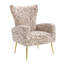 Fauteuil d'appoint rembourré en velours-84553055