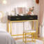 Ensemble coiffeuse et tabouret de maquillage Arialdo-356644072
