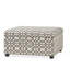 Élégant rangement en tissu gris - motif moderne pour les pièces pouvant accueillir des jeux de société, 35 po x 18,5 po attrayant avec P 35,23 po