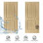 2 Panel Hollow Core Oak Finished PVC Composite Interior Door Slab-110860340