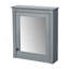 Armoire de rangement murale avec miroir, tablette réglable et charnières à fermeture en douceur pour économiser de l'espace-311891842-311891843