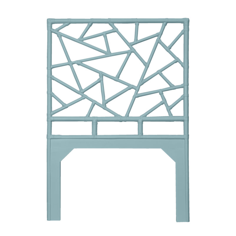 Tiffany Collection Open-Frame Headboard, Turquoise, Twin