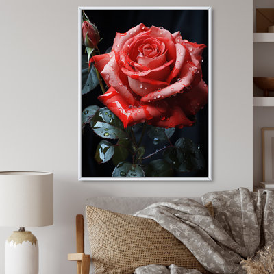 Vierge rouge, noir, rose, éternelle beauté III - impression