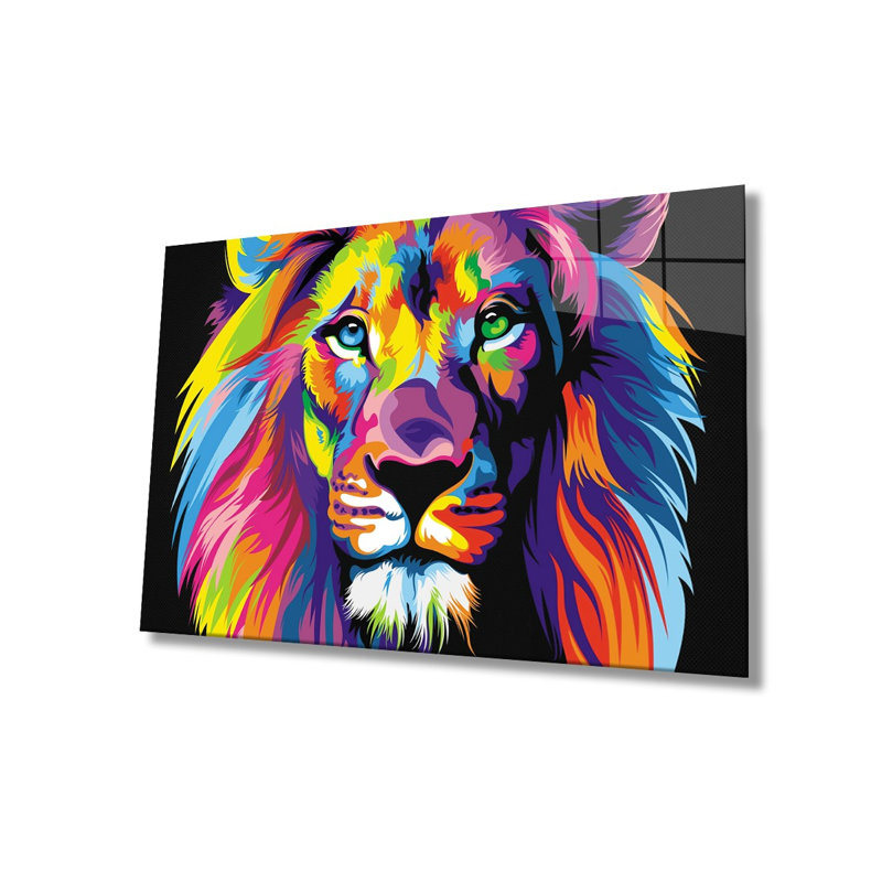 Superbe peinture décorative en verre trempé de 23,6 po x 35,4 po | 100% verre trempé, épaisseur: 0,16 pouce | Parfait pour la décoration intérieure, l'esthétique moderne et l'art mural élégant
