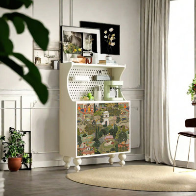 Modern multi-functional art retro accent cabinet