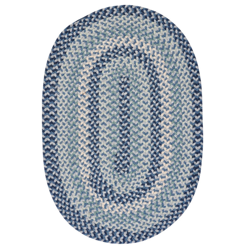 Tapis réversible en laine mélangée Lettie, Ovale 12 pi x 15 pi