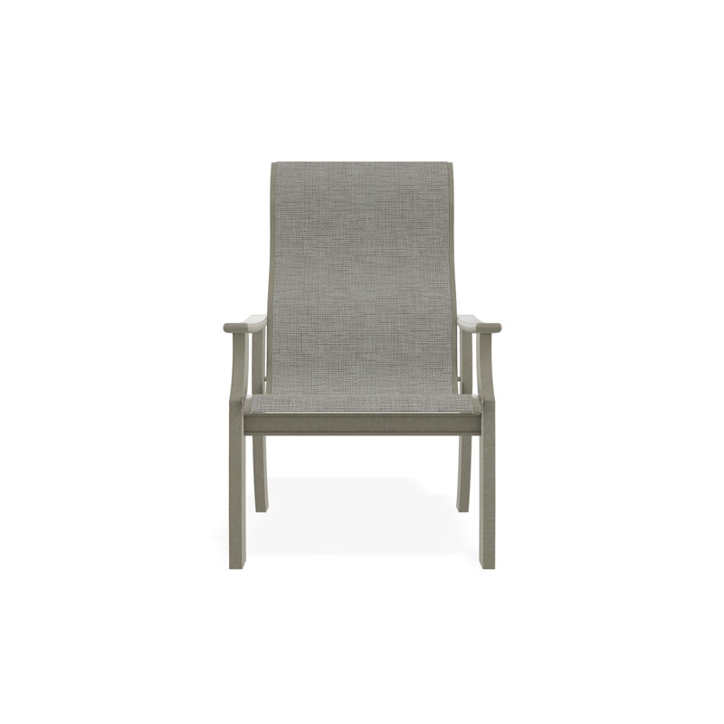 St. Catherine Sling Marine Grade Polymer Supreme Arm Chair, Storm, Harbor