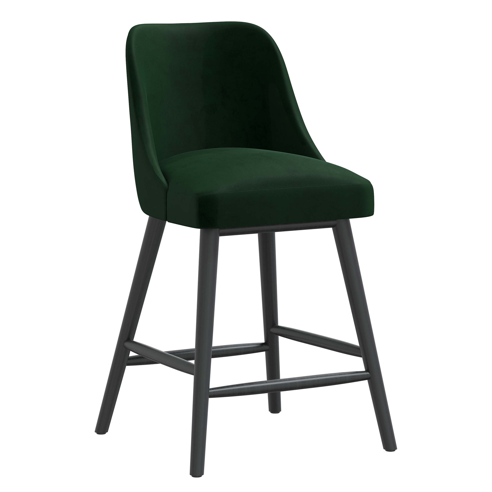 Gallie Counter & Bar Stool, Counter Stool (25" Seat Height), Dark Green