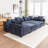 Bennett 8-Piece Upholstered Sleeper Sectional-1589247401