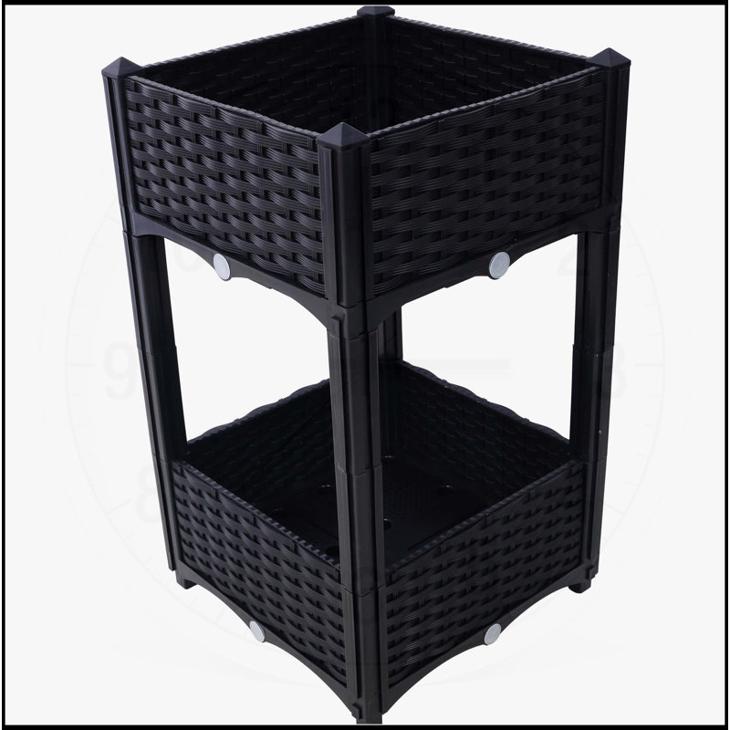 Jardinière surélevée pour jardinière - jardinière surélevée, Noir