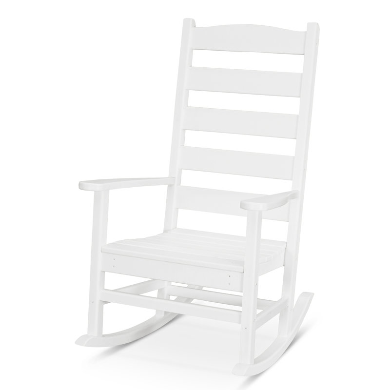 Chaise berçante POLYWOOD, Blanc