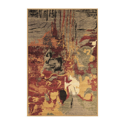 Warnest Performance Abstract Indoor Rug