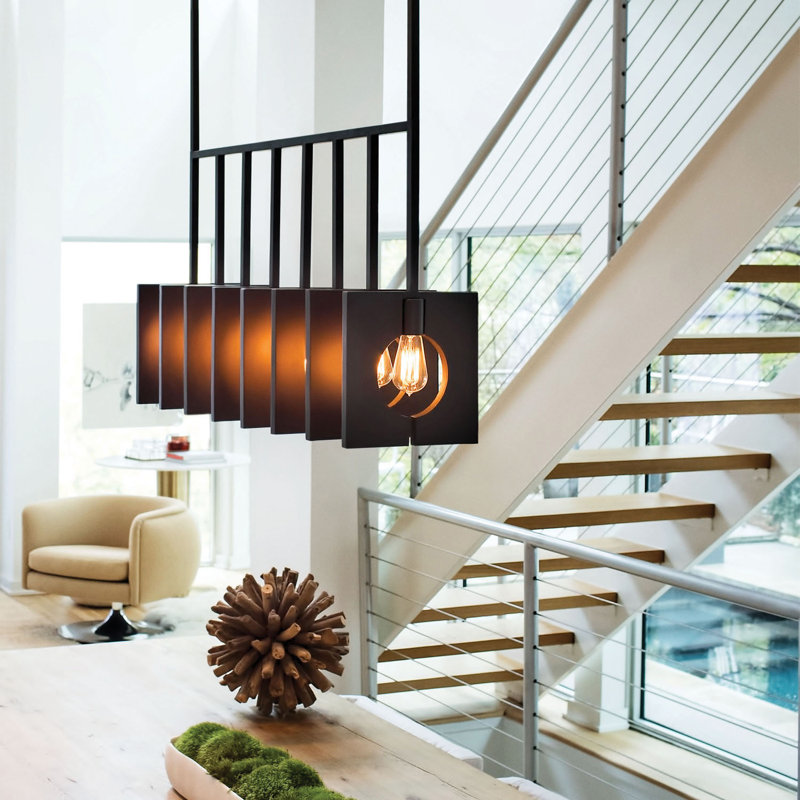 Ludlow 8 - Light Kitchen Island Linear Pendant