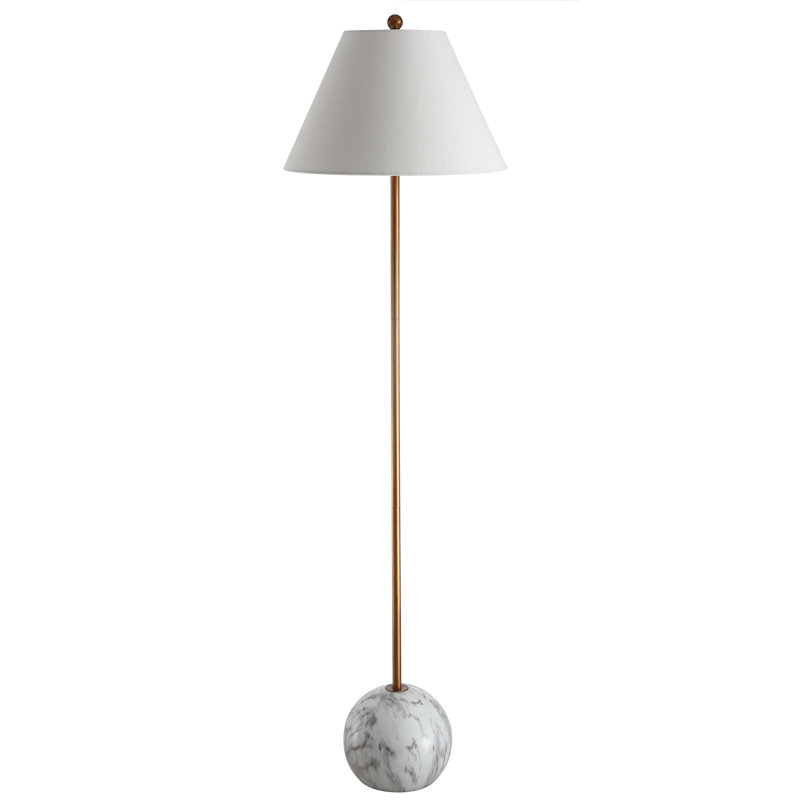 Lampe sur pied Cranon, Or/blanc