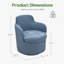 Fauteuil demi-tonneau pivotant Teddy-133228034