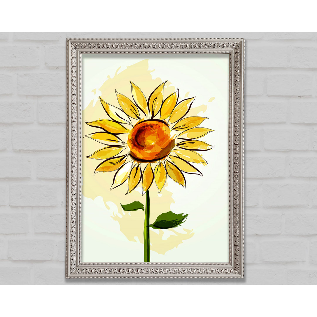 Sunflower Beauty - Einzelner Bilderrahmen Kunstdrucke